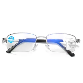 Zilead Portatīvo Lasīšanas Brilles Divējāda lietojuma Vīriešiem un Sievietēm Augstas Izšķirtspējas Anti Blue Multi focus Presbyopic Brilles Unisex