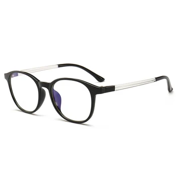 Zilās Gaismas Filtru Datoru Brilles Anti Starojuma UV400 Skaidrs, Lēcas, Brilles Vintage Retro Apaļā Rāmja Brilles Vīrieši Sievietes