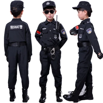 Zēni Halloween Īpašais Policisti Cosplay Kostīmi Bērniem Iedomātā Militārās Armijas Tērps Bērnu Dienas Dāvanu Bērniem Puses Valkā