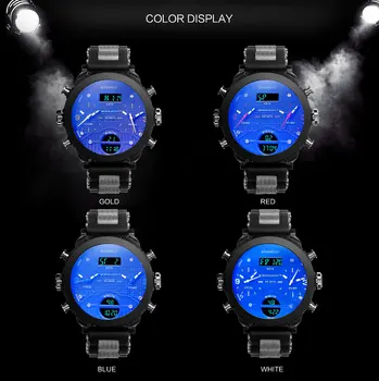 Zīmola BOAMIGO 3 Laika Joslas Militārā Sporta Skatīties Ūdensizturīgs Reloj Vīriešu LED Digitālo Kvarca Rokas Pulksteņi Dāvanu relogio masculino