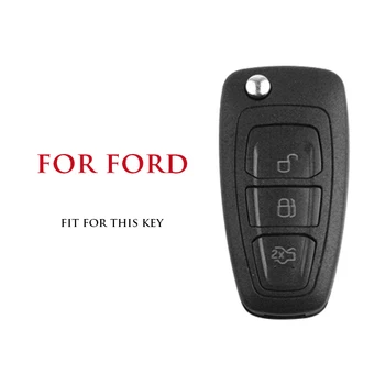 Ādas Auto Taustiņu uz Lietu Cinka Sakausējuma Metāla Keychain Ford Focus 3 4 Mondeo MK3 MK4 Kugas Aizbēgt Edga 2017 2016 2013