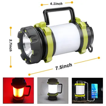Āra Kempinga Lampas, LED Gaismas, USB Uzlādējams kabatas Lukturītis Regulējamas, Aktualitātes, Darba Gaismas Ūdensizturīgs Prožektoru Avārijas Lāpa