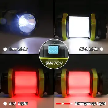 Āra Kempinga Lampas, LED Gaismas, USB Uzlādējams kabatas Lukturītis Regulējamas, Aktualitātes, Darba Gaismas Ūdensizturīgs Prožektoru Avārijas Lāpa