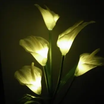 Āra Saules Powered LED Pakavs Ziedu Gaismas Ūdensizturīgs 5 LED Lampas Pagalmā Dārza Ceļš, Veids, Ainavu Dekoratīvās Nakts Lampas