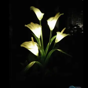 Āra Saules Powered LED Pakavs Ziedu Gaismas Ūdensizturīgs 5 LED Lampas Pagalmā Dārza Ceļš, Veids, Ainavu Dekoratīvās Nakts Lampas