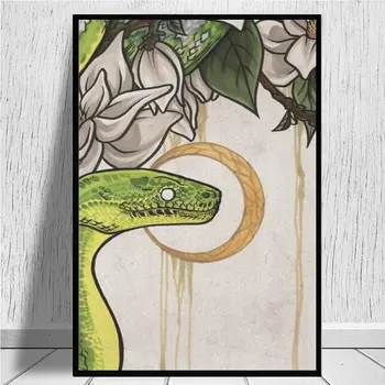 Čūska audekls izdrukas Sienas Mākslas Dekoru Audekla Gleznu Plakātu Drukāt Audekls Art Attēlus dzīvojamā Istaba Ziemeļvalstu Mājas Dekoru