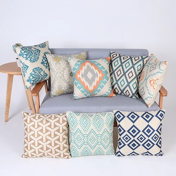 ģeometrisko spilvena vāka dekoratīvā mest spilveni krēslu almofadas para dīvāna spilvena segums cojines spilvens, spilveni mājas dekoru