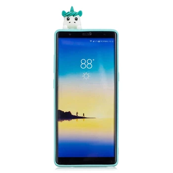Ņemiet vērā, 9 Coque Samsung Galaxy Note 9 8 Gadījumā Unicorn Panda Silikona Telefonu Gadījumā par Samsung S8 S9 Plus S6 S7 Malas, Lietu Vāku