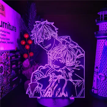 Ņemot vērā, Mafuyu Un Uenoyama Anime 3D LED Lampas Nakts Gaisma Guļamistaba Dekori Akrila Statuetes Apgaismojums Bērniem Dāvanas Krāsains Rakstāmgalda Lampas