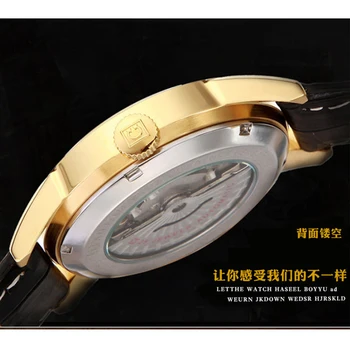 Šveice Karnevāls Top Luksusa Zīmolu Vīriešu Pulksteņi Automātiskā Self-Vēja Skatīties Vīrieši Safīra reloj hombre relogio pulkstenis C8646G-2
