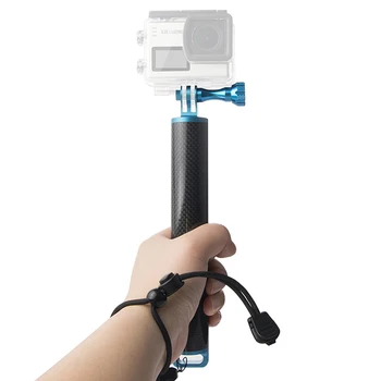 Ūdensizturīgs Gadījumā shell + Oglekļa Šķiedras Peldspēju Stienis Niršanas Peldošās Rokas Selfie Nūju DJI Osmo Rīcības Kameru Piederumi