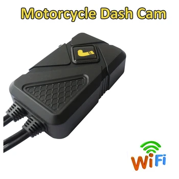 Ūdensizturīgs Motociklu Kameru Ieraksti WiFi Dual 1080P Full HD Motociklu DVR Dash Cam Augstas Kvalitātes 12 mēnešu garantija