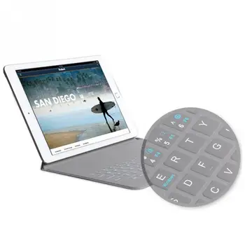 Ūdensizturīgs Tablete Bluetooth Klaviatūru PU Cover for iPad mini 4 Noņemamu Ultra-plānas Planšetdatoru Tastatūru Gadījumā ar PU Stāvēt