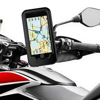 Ūdensizturīgs Velosipēdu Tālruņa Turētājs Motociklu Telefona Atbalstu Kandidēt Iphone XS 7 8 Plus 5S SE Triecienizturīgs Gadījumos SE 2020. gadam Turētājs